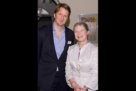 The King's Speech director Tom Hooper with Dame Barbara Hay
